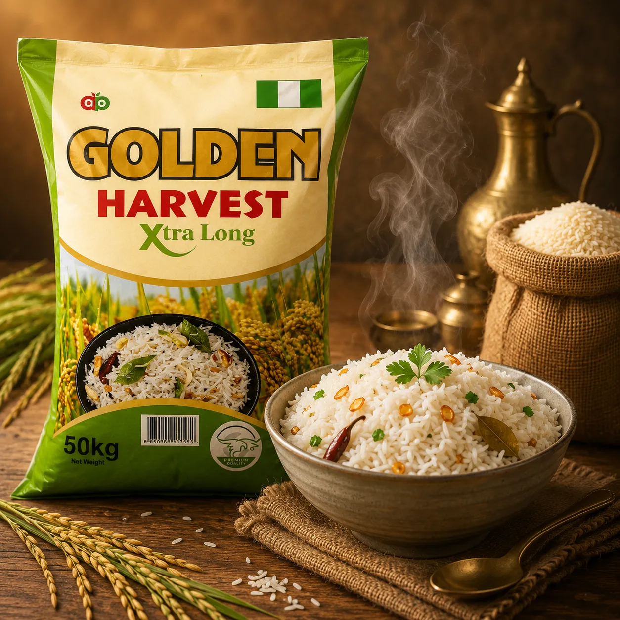 Golden Premium Parboiled Rice